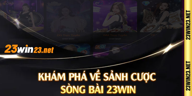 Khám phá về sảnh cược sòng bài 23win